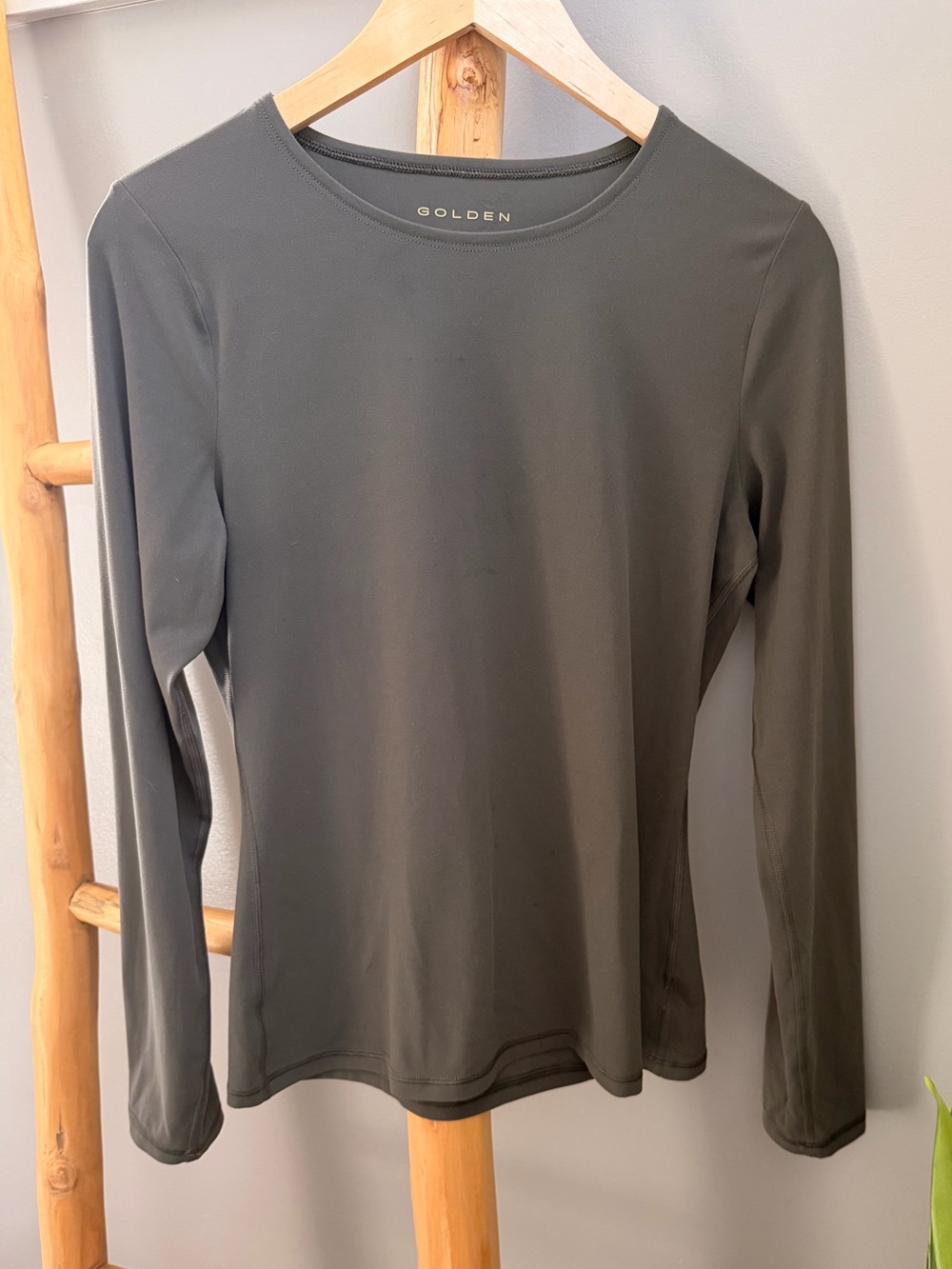 Aritzia Golden long sleeve crew neck